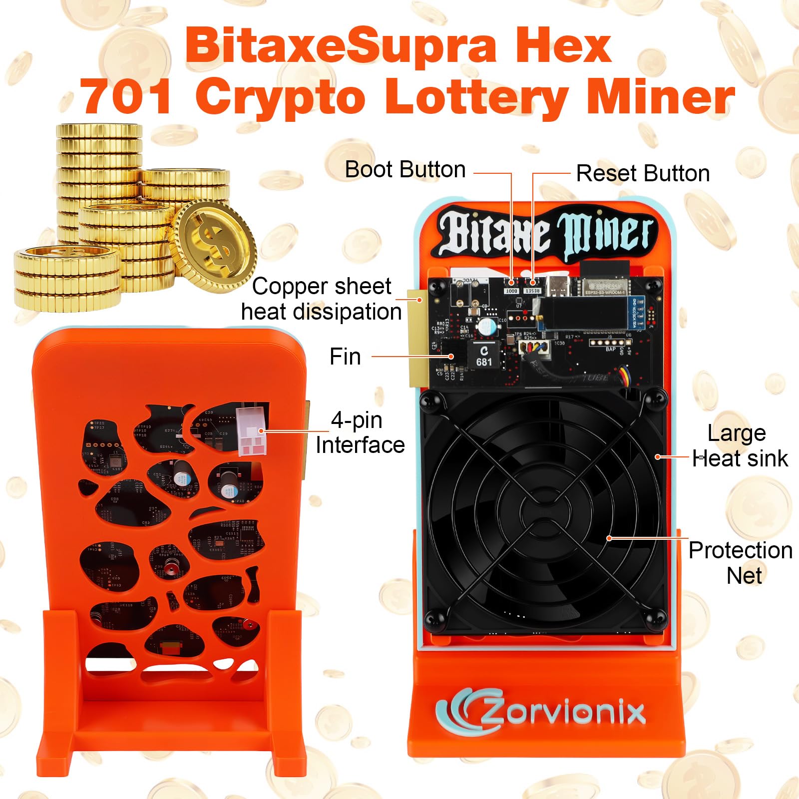Amazon.com: Bitcoins Miner Bitaxe Supra Hex 701 Solo BTC Crypto